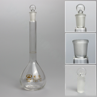 Колба 2-200-1 мерная, с пришлифованной пробкой 14/23, ГОСТ 1770-74