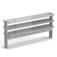 Стеллаж технологический островной ЭКРОС с тремя полками на 1800