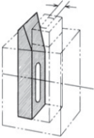 Спейсер для кювет с длиной оптического пути 5 мм к спектрофотометру, Shimadzu