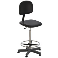 Стул лабораторный на опорах (высота 620-760 мм) (кожзам)