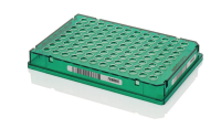 Планшеты для ПЦР, 96-лун., MicroAmp EnduraPlate, оптически прозрачные зеленые, со штрих-кодом, с юбкой, 50 шт./уп., Thermo FS