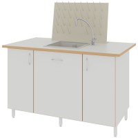 Стол-мойка ЛАБ-1400 МОГ