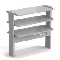 Стеллаж технологический островной ЭКРОС с тремя полками на 900