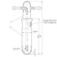 Склянка типа СН-2 эскиз 2-1283-01