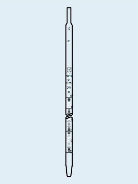 Пипетка DURAN Group 5 мл, частичный слив, класс B, стекло