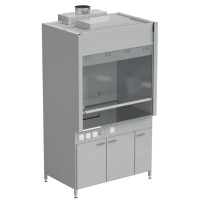 Шкаф вытяжной без подвода воды 1200х900х2145 мм, раб. поверхность - НЕРЖАВЕЮЩАЯ СТАЛЬ