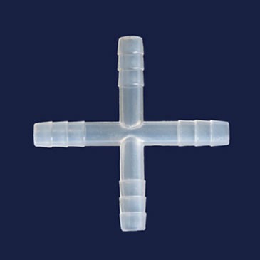Соединитель для шлангов ISOLAB, X-образный, Ø 8 мм, PP