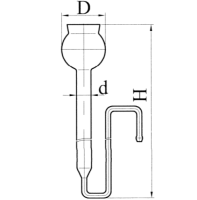 Колонка хроматографическая, эскиз 2-727