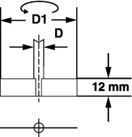 Перемешивающий элемент лопастной, 2 закрепленные лопасти, d 50 мм, длина 400 мм, нержавеющая сталь, Bochem