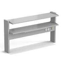 Стеллаж технологический пристенный ЭКРОС с двумя полками на 1200