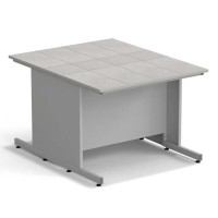 Стол островной ЭКРОС 1200х1500х900 мм, раб. поверхность - КЕРАМИКА с ПВХ кромкой