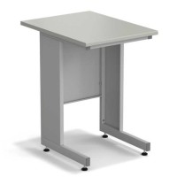 Стол пристенный ЭКРОС 600х800х900 мм, раб. поверхность - ЛАМИНАТ СЕРЫЙ