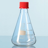 Колба Эрленмейера DURAN Group 100 мл, GL25, с градуировкой, с крышкой, стекло