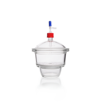 Эксикатор DURAN Group вакуумный, MOBILEX, 18,5 л, с крышкой с краном, с фарфоровой вставкой DN 300