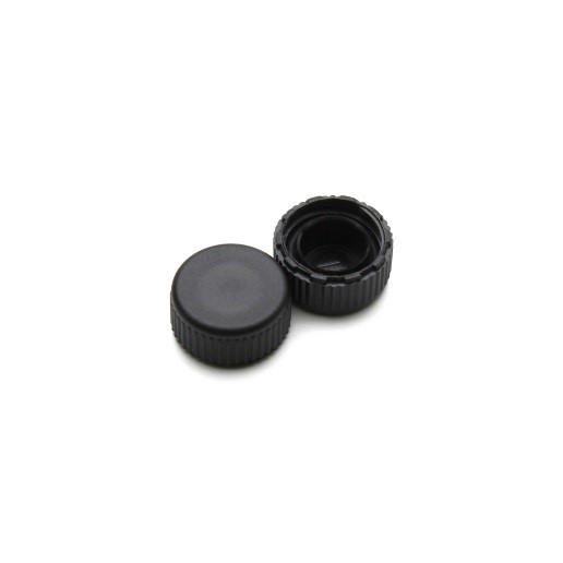 Крышки для пробирок резьбовые, черные, 500 шт/уп., Sovtech