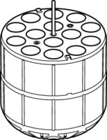 Адаптер для 14 пробирок на 15 и 5 мл типа Falcon и Эппендорф, к круглодонному стакану, для ротора S-4x1000, S-4x750 и S-4-104, 2 шт/уп, Eppendorf