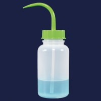 Промывалка ISOLAB 500 мл, широкогорлая, жёлтая крышка, PE