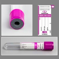 Пробирка вакуумная с К2-ЭДТА, 4 мл., 13×100 мм., фиолетовый, стекло, уп. 100 шт