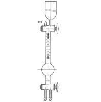 Прибор для анализа хлористого водорода (Бунте)