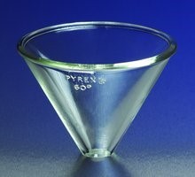 Воронка лабораторная, стекло, d 75 мм, h 60 мм, без черешка, 48 шт/уп, Pyrex (Corning)