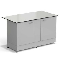 Стол-тумба ЭКРОС 1500х800х900 мм 2 двери, раб. поверхность - LABGRADE
