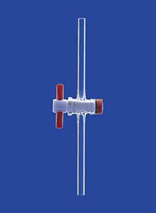 Кран одноходовой Lenz NS12,5, диаметр отверстия 2,5 мм, PTFE