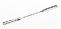 Микролопатка полузакруглённая двухсторонняя, длина 150 мм, лопатка 45×9 мм, диаметр ручки 3 мм, нержавеющая сталь, тип 2, Bochem