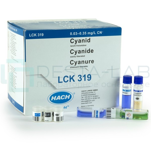 Кюветный тест Hach LCK 319 на Цианид легко выделяемый (CN), 24 теста