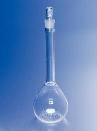 Колба мерная, 1 мл, класс А, БС, стеклянная крышка 8, 12 шт./уп., Pyrex (Corning)