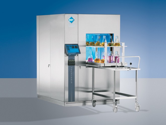Автоклав горизонтальный, 1260 л, автоматический, температура 105-134 °C, Sterivap HP 9618-2, BMT
