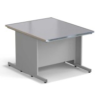 Стол островной ЭКРОС 1200х1500х900 мм, раб. поверхность - МОНОЛИТНЫЙ КЕРАМОГРАНИТ с НС бортиком