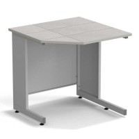 Стол угловой ЭКРОС 900х900х900 мм, раб. поверхность - КЕРАМИКА с ПВХ кромкой