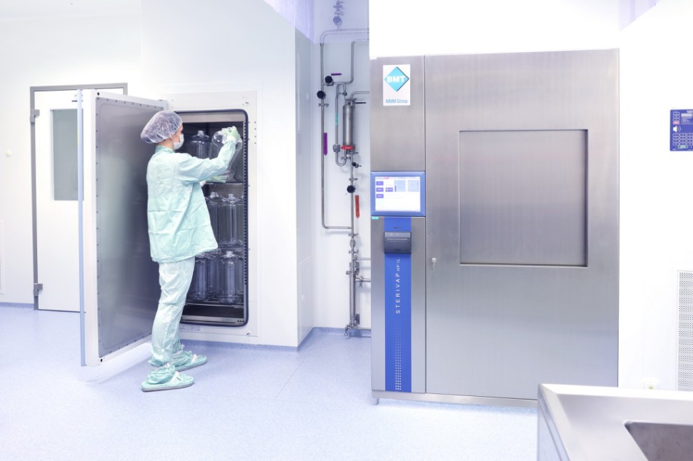 Автоклав горизонтальный, 1260 л, автоматический, температура 105-134 °С, Sterivap HP 9618-1, BMT