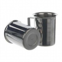 Стакан 1000 мл, из нержавеющей стали, с ободком, с ручкой, d 100х130 мм, 1 шт./уп., Bochem