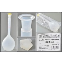Колба мерная 1000 мл., с пробкой, п/п, Kartell