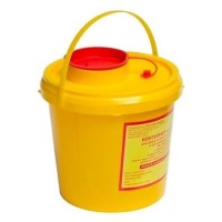 Контейнер одноразовый для сбора острого инструментария класса Б МК-01 &quot;МедКом&quot;, объем 2,5 л.