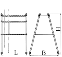 Подставка для пипеток (вертикальная) ГФ 6.150.151