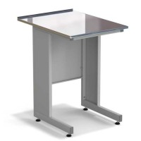 Стол пристенный ЭКРОС 600х800х900 мм, раб. поверхность - НЕРЖАВЕЮЩАЯ СТАЛЬ