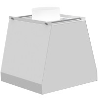 Зонт вытяжной островной ЛАБ-PRO ВЗ 50.50.45 О