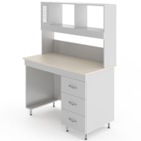 Физический лабораторный стол со столешницей из монолитной керамики НВ-1210 ПЦ