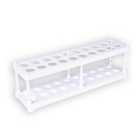 Штатив для пробирок (20 гнезд, h=75 мм) БЕЛЫЙ