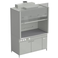 Шкаф вытяжной без подвода воды 1500х900х2145 мм, раб. поверхность - МОНОЛИТНЫЙ КЕРАМОГРАНИТ