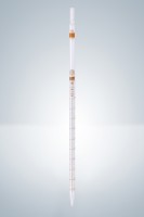 Пипетка градуированная Hirschmann 1 : 0.1 мл класс AS, светлое стекло, коричневая градуировка, тип 3