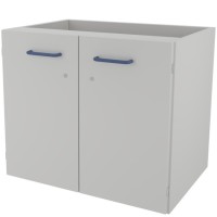Тумба навесная металлическая с дверками ЛАБ-PRO ТНМД 80.50.60