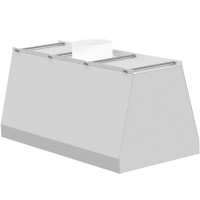 Зонт вытяжной островной ЛАБ-PRO ВЗ 100.50.45 О