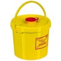 Контейнер одноразовый для сбора острого инструментария класса Б МК-01 &quot;МедКом&quot;, объем 6,0 л.