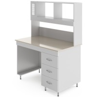 Физический лабораторный стол со столешницей из полипропилена НВ-1200 ПП