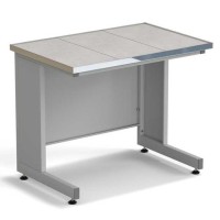 Стол пристенный ЭКРОС 900х600х750 мм, раб. поверхность - КЕРАМИКА с НС бортиком