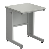Стол ученический 600х600х760, раб. поверхность - ЛАМИНАТ СЕРЫЙ