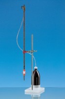 Компактная автоматическая бюретка Brand SILBERBRAND 25 : 0,1 мл, темное стекло, PTFE кран, коричневая ПЭ бутыль